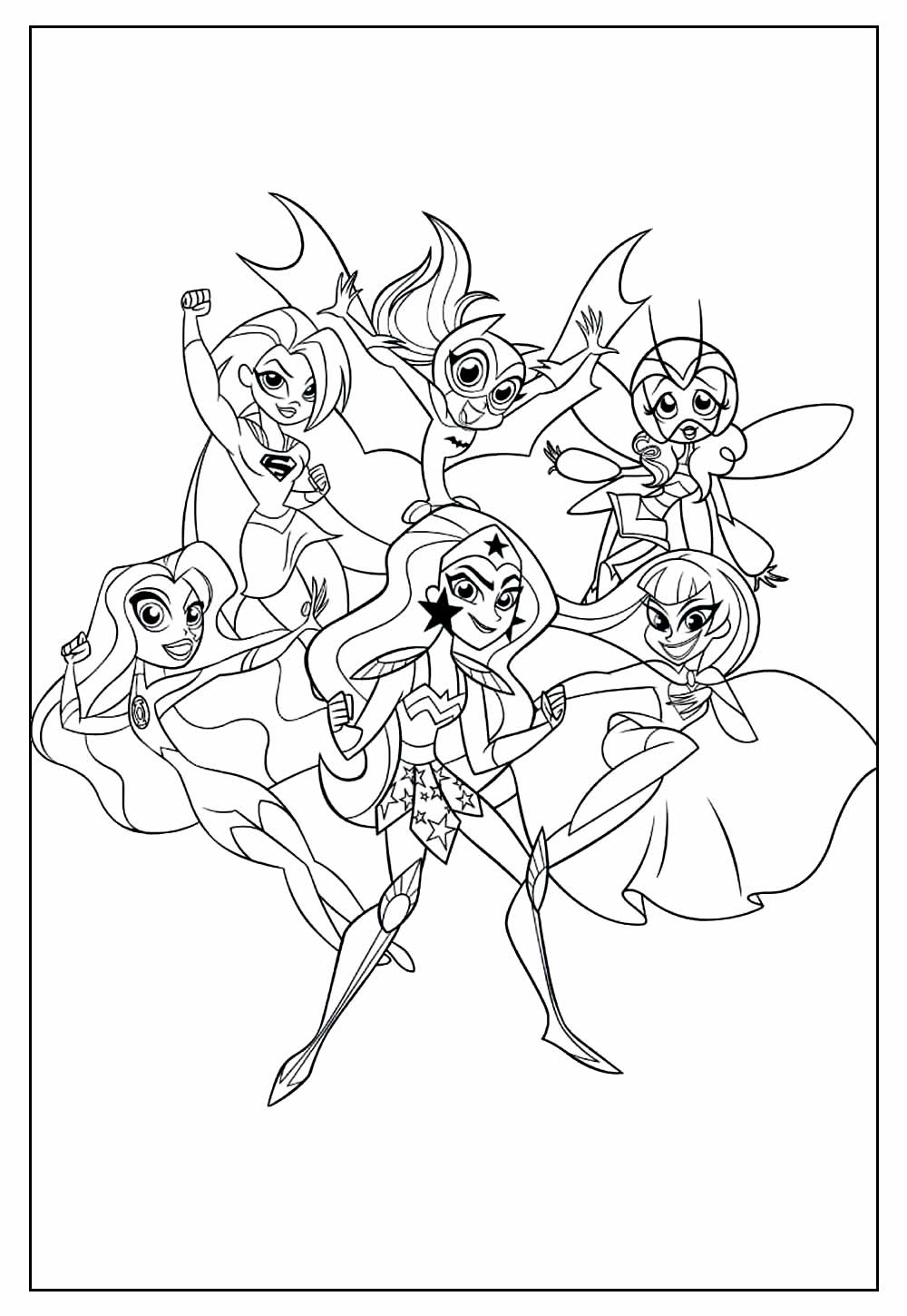 Desenho Super Hero Girls