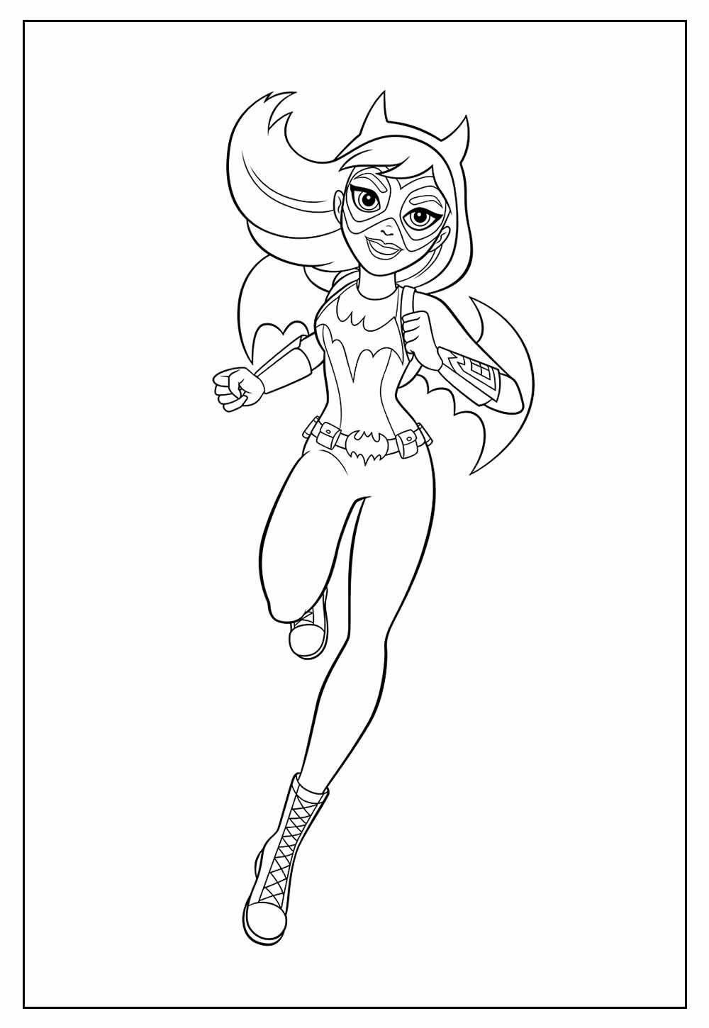 Desenho para colorir da Super Hero Girls