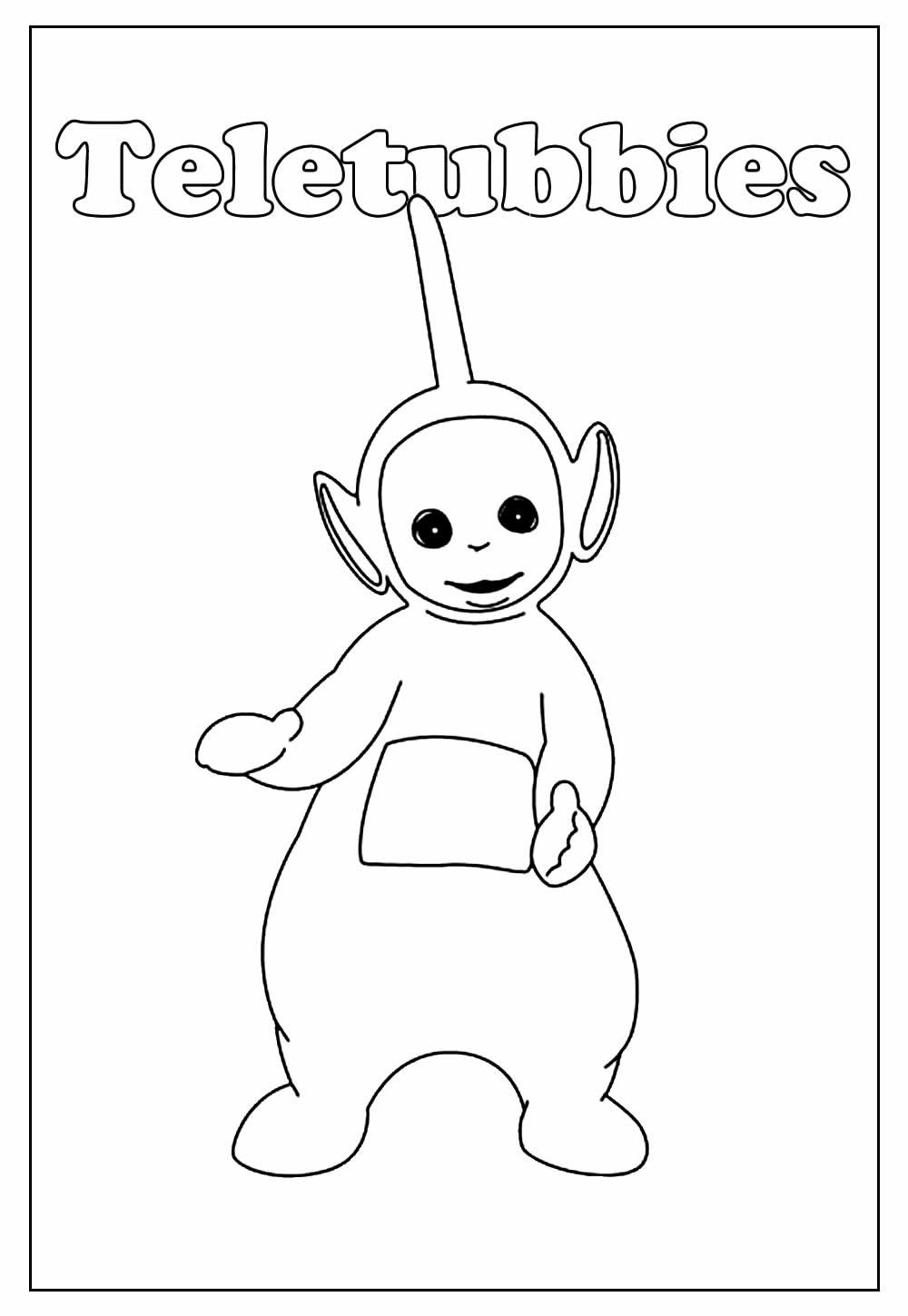 Desenho Educativo de Teletubbies para colorir