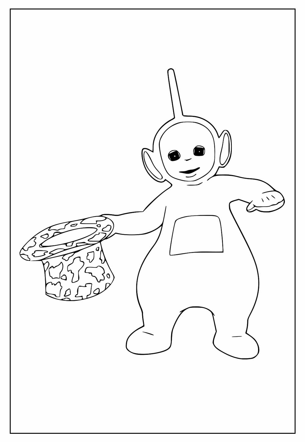 Desenho dos Teletubbies para colorir