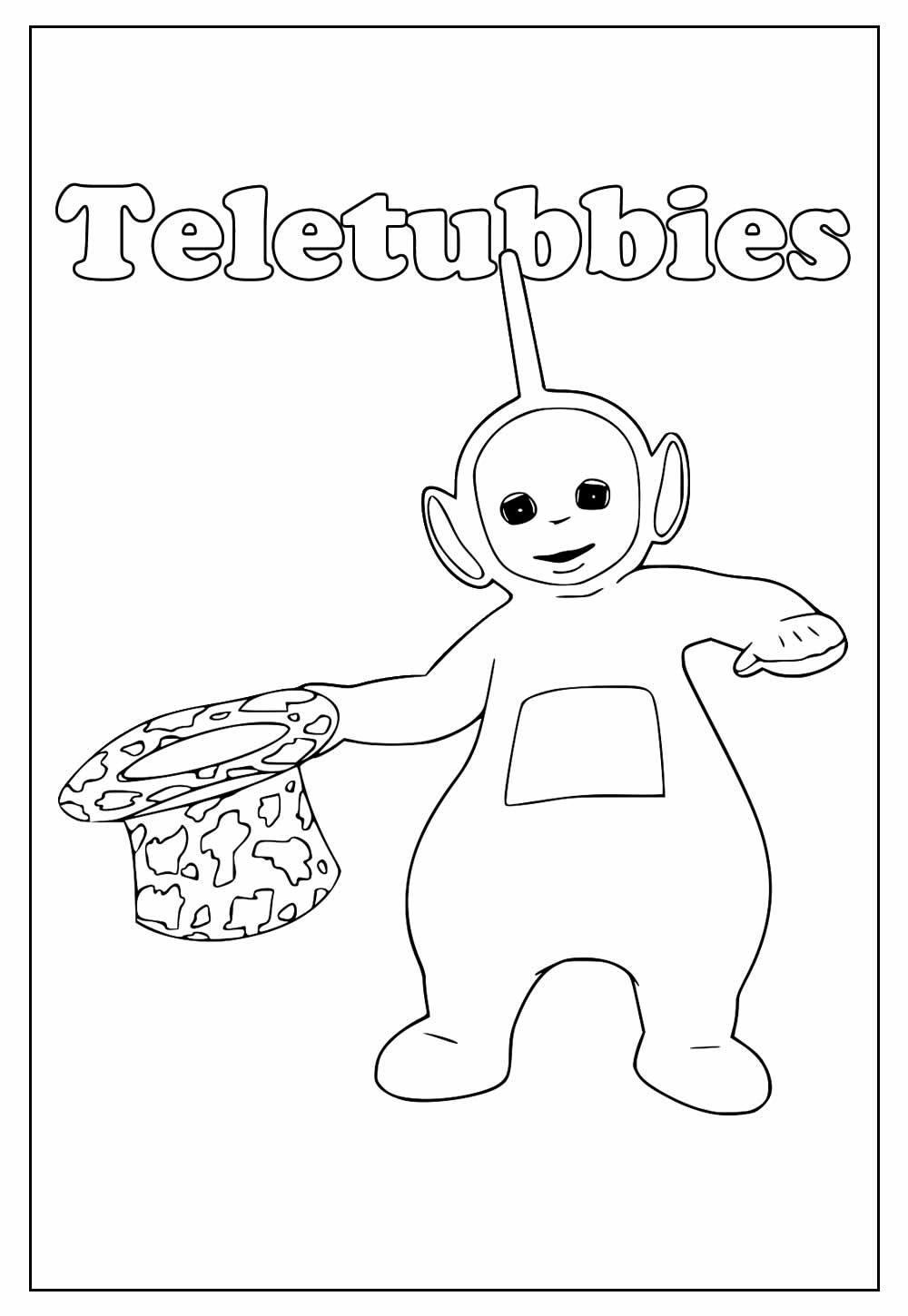 Desenho Educativo de Teletubbies para colorir