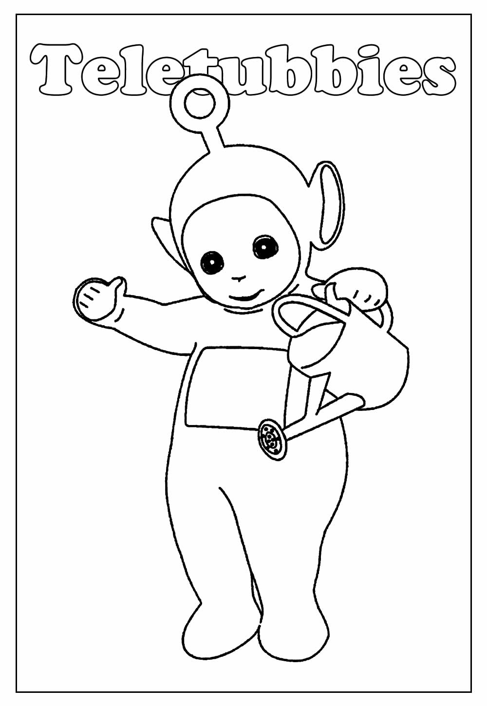 Desenho Educativo dos Teletubbies para colorir