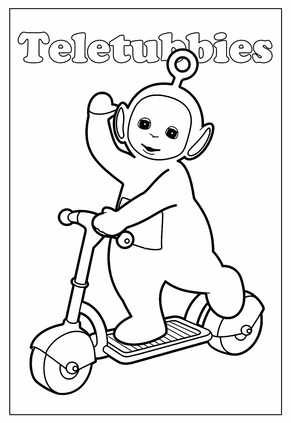 Desenho Educativo de Teletubbies para colorir