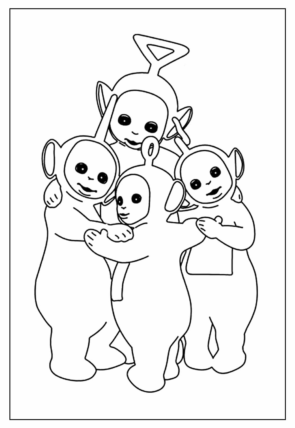 Teletubbies para colorir