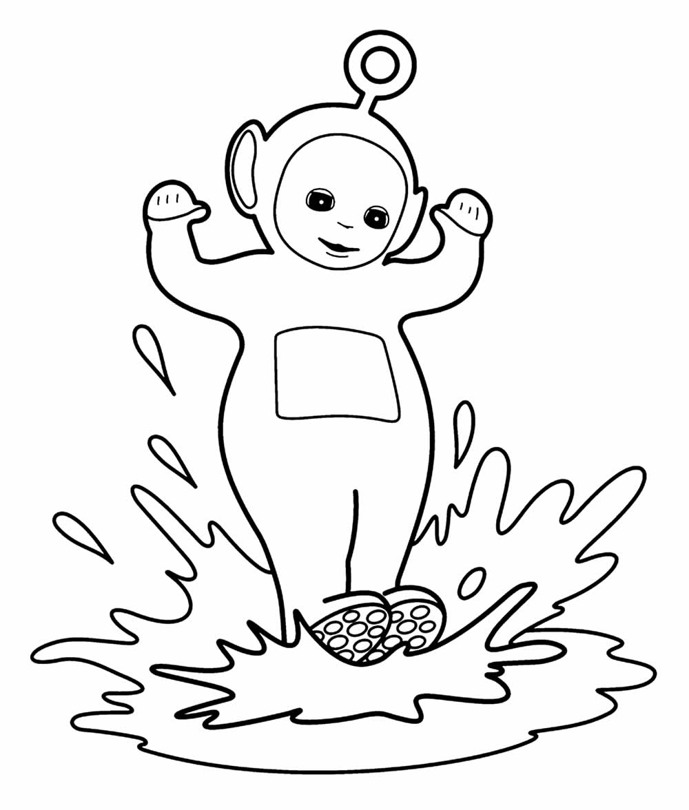 Desenho de Teletubbies para colorir