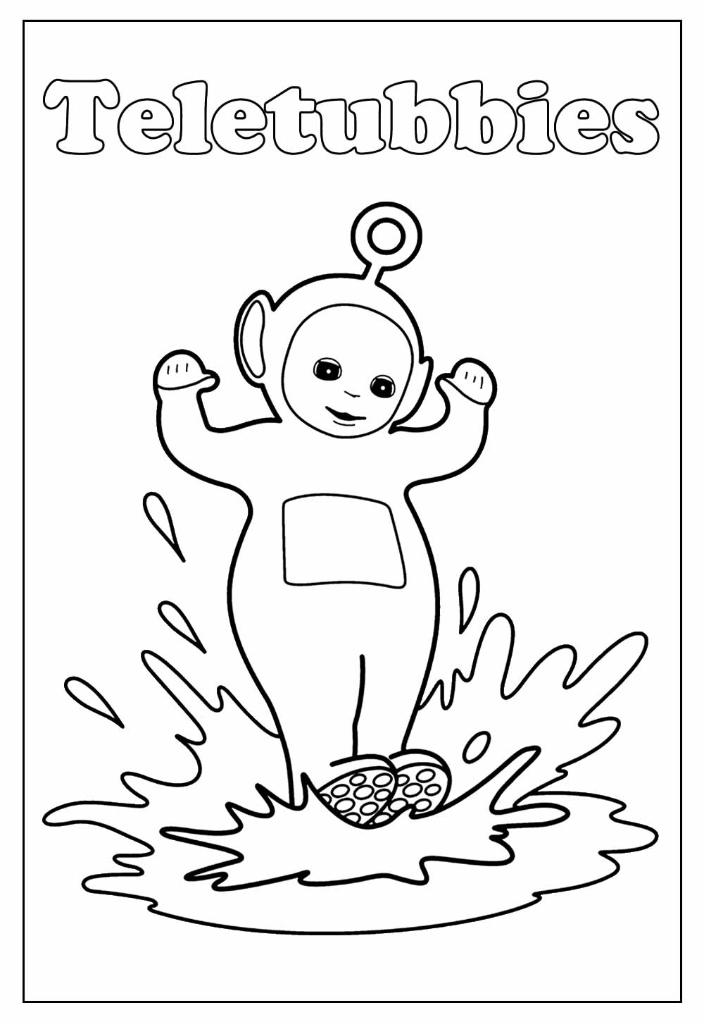 Desenho dos Teletubbies para colorir