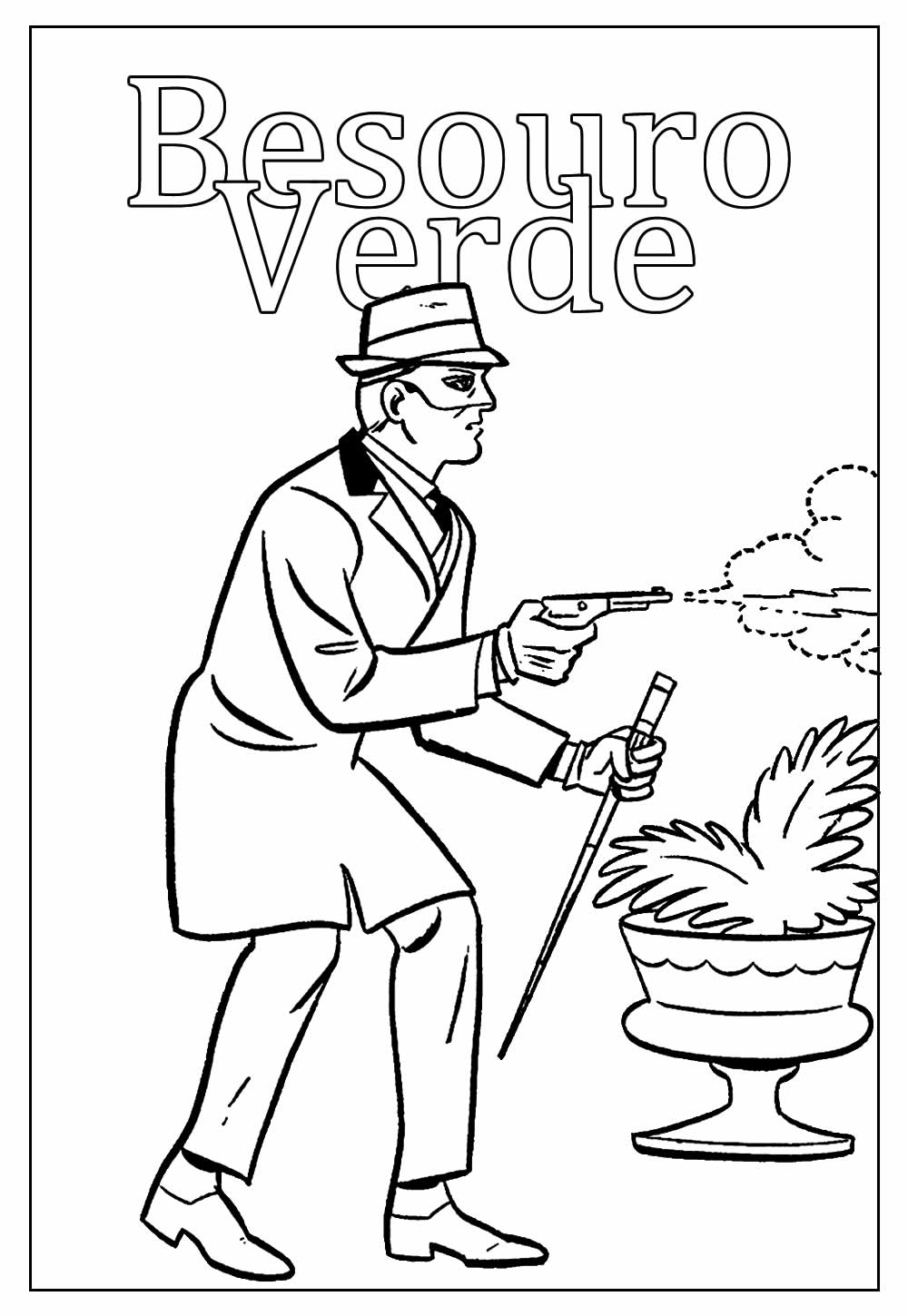 Desenhos do Besouro Verde para colorir