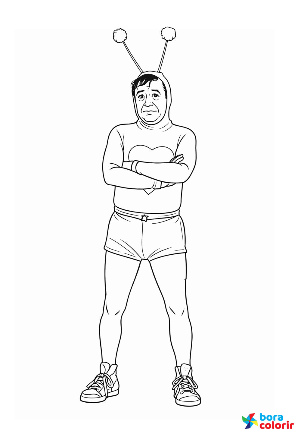 Desenho de Chapolin para colorir