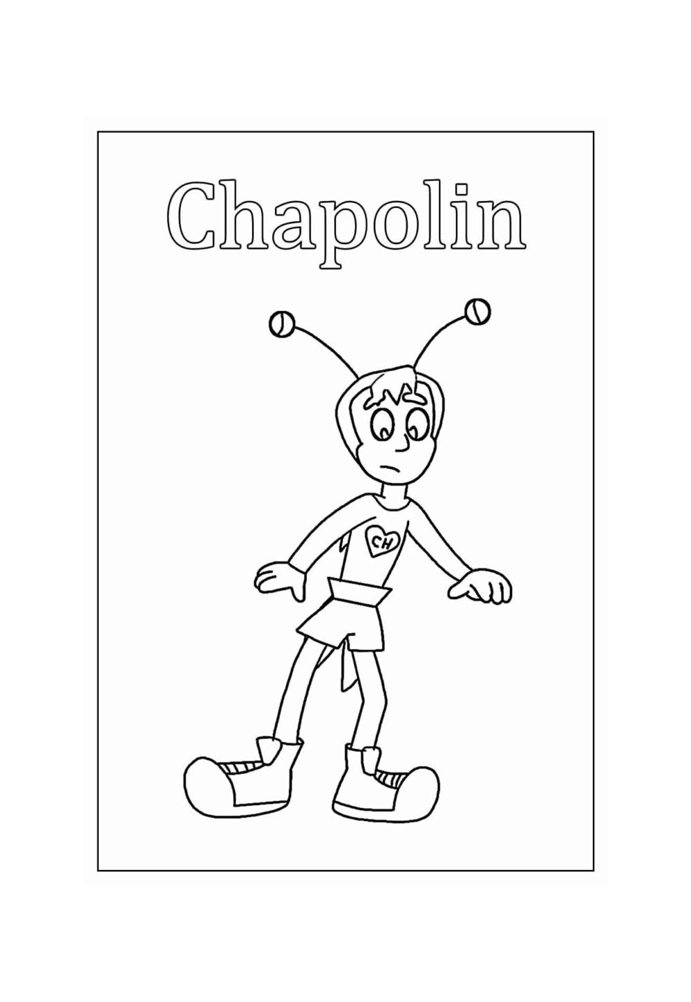 Desenho Educativo de Chapolin para colorir