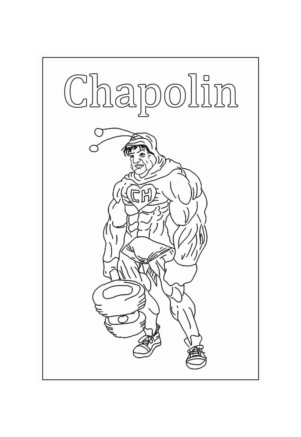 Desenho Educativo de Chapolin para colorir