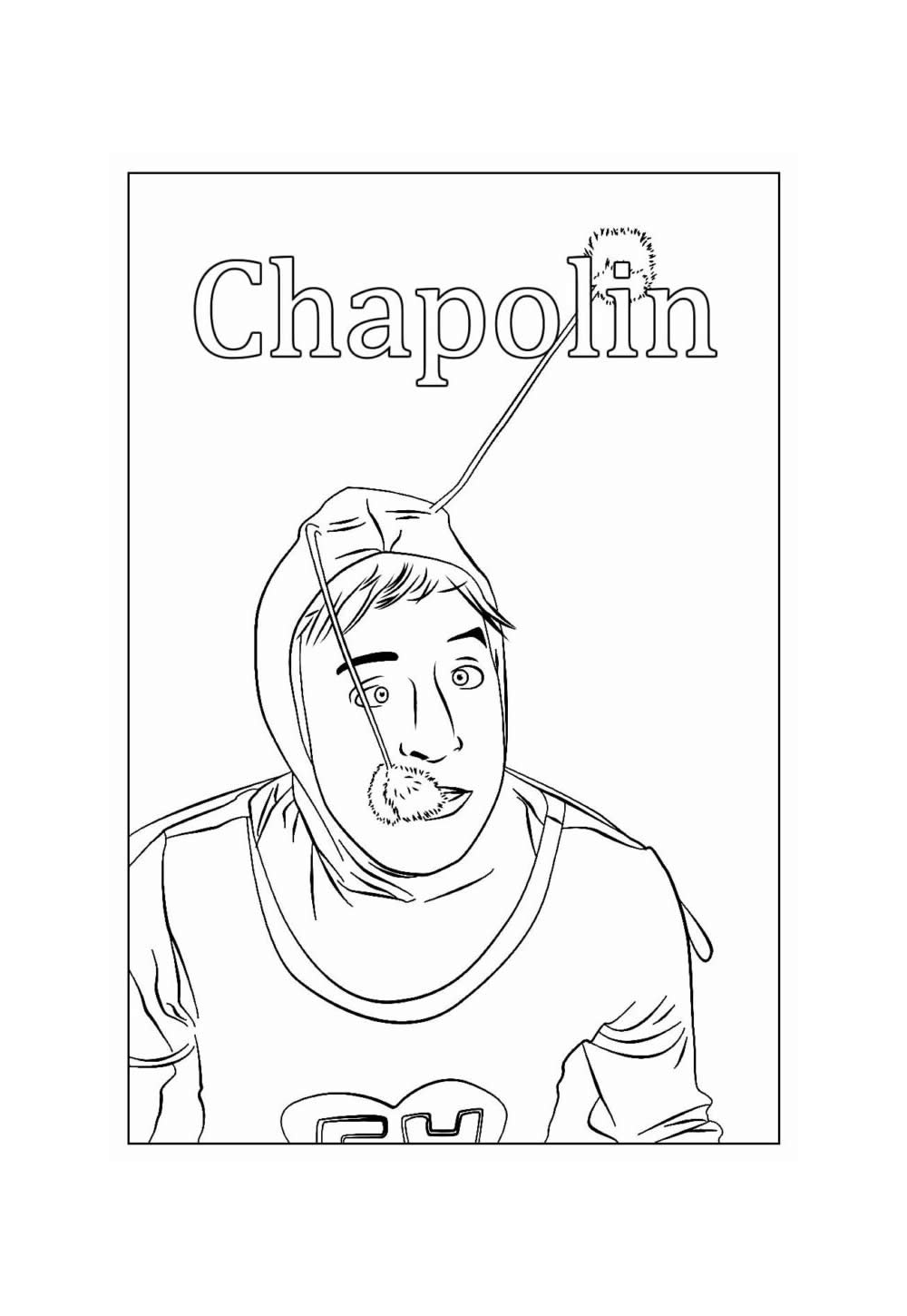 Desenho Educativo de Chapolin para colorir