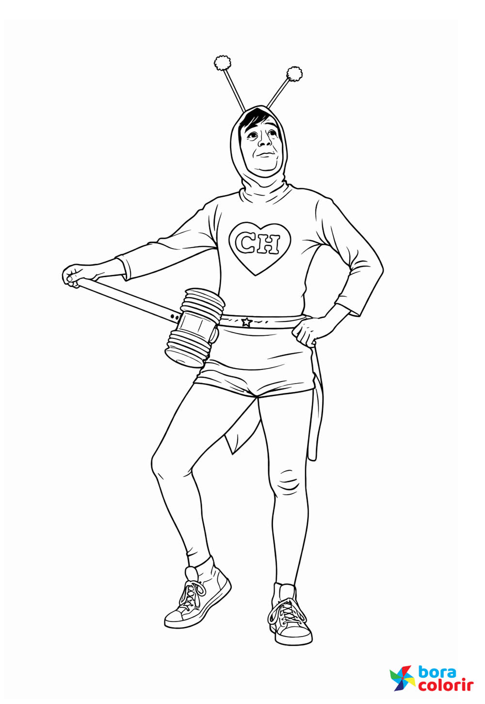 Chapolin para colorir