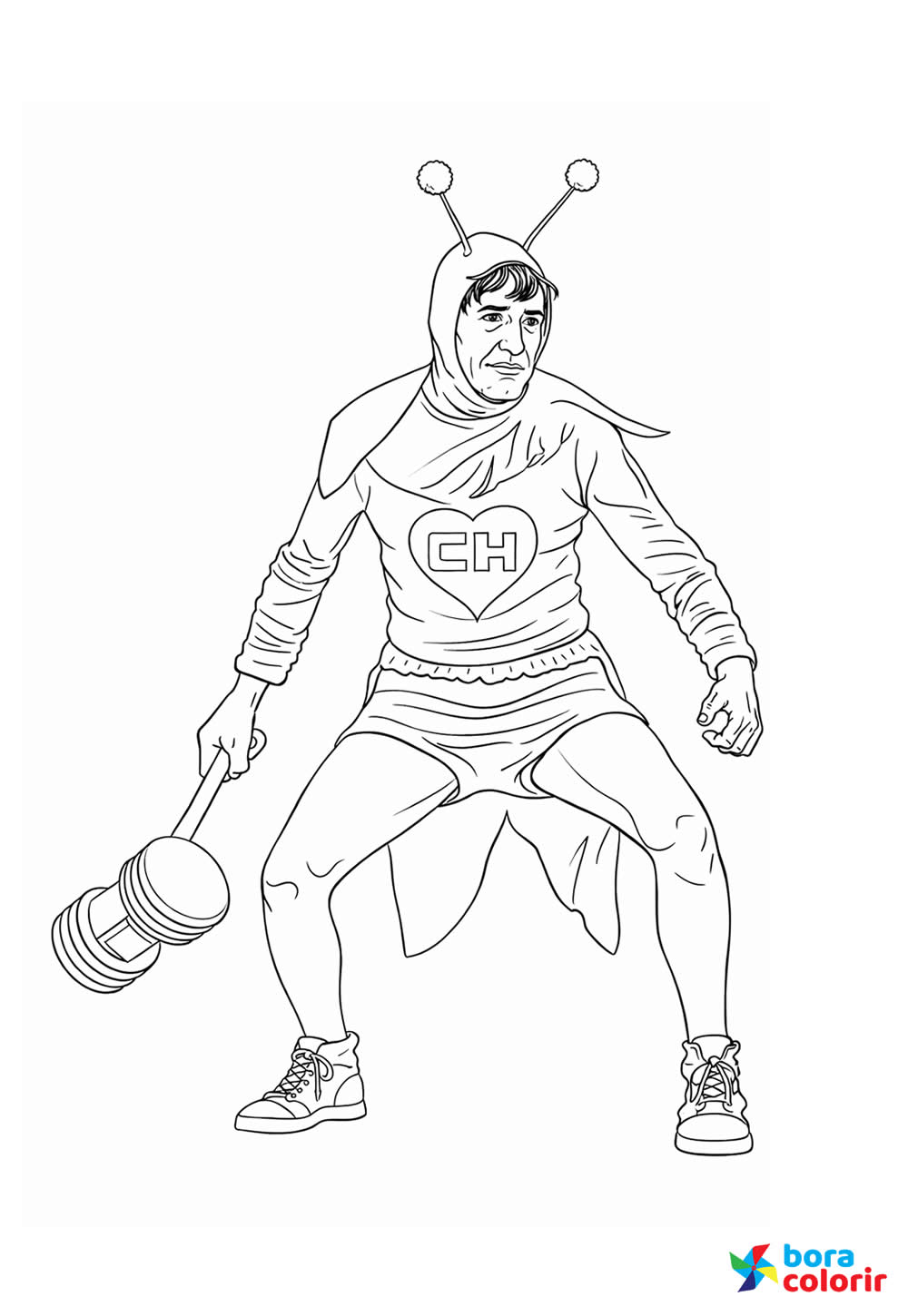 Desenho de Chapolin para colorir