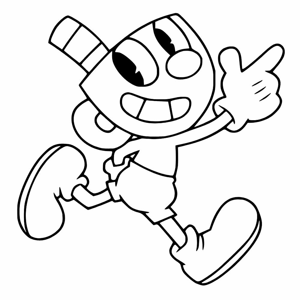 Desenhos de Cuphead para colorir