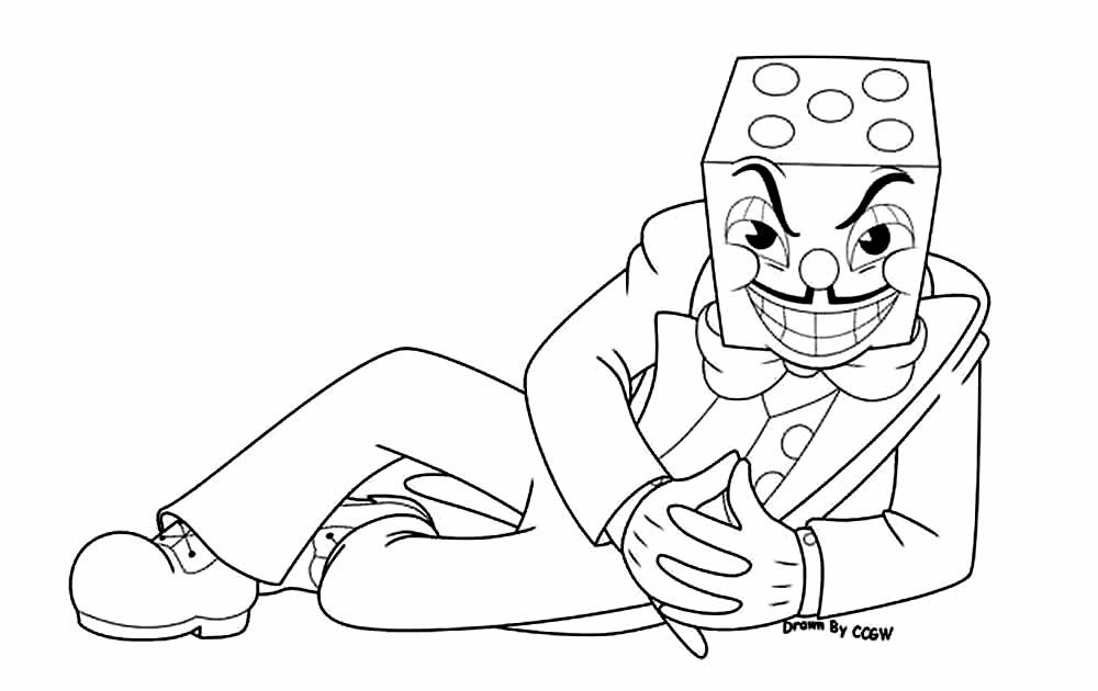 Imagem de Cuphead para colorir