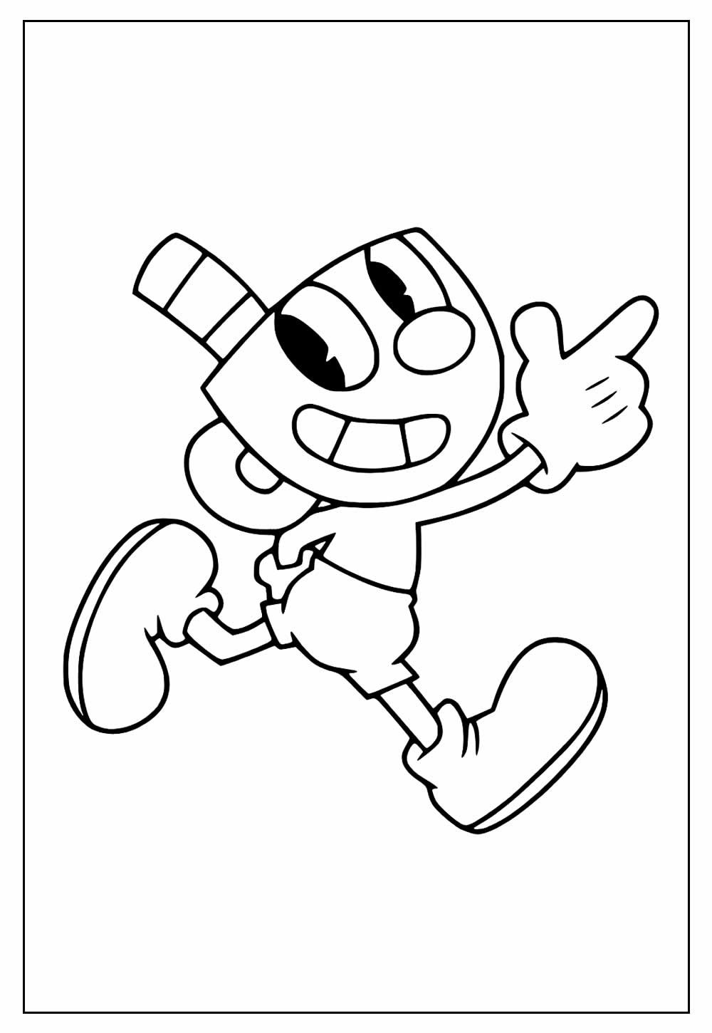 Desenhos de Cuphead para pintar