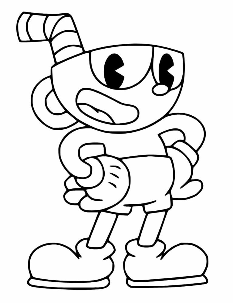 Desenhos de Cuphead para colorir - Bora Colorir