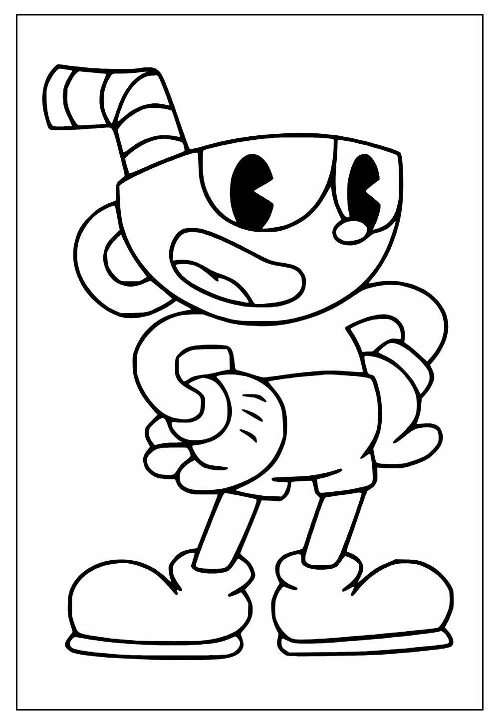 Desenhos de Cuphead para pintar