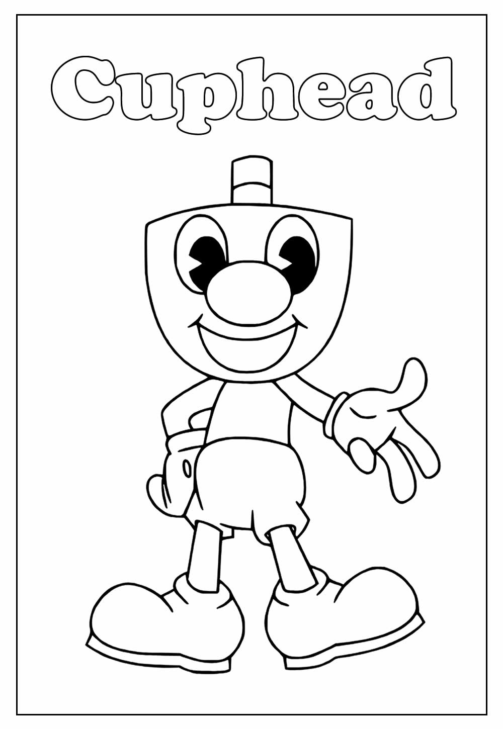 Desenhos Educativo de Cuphead