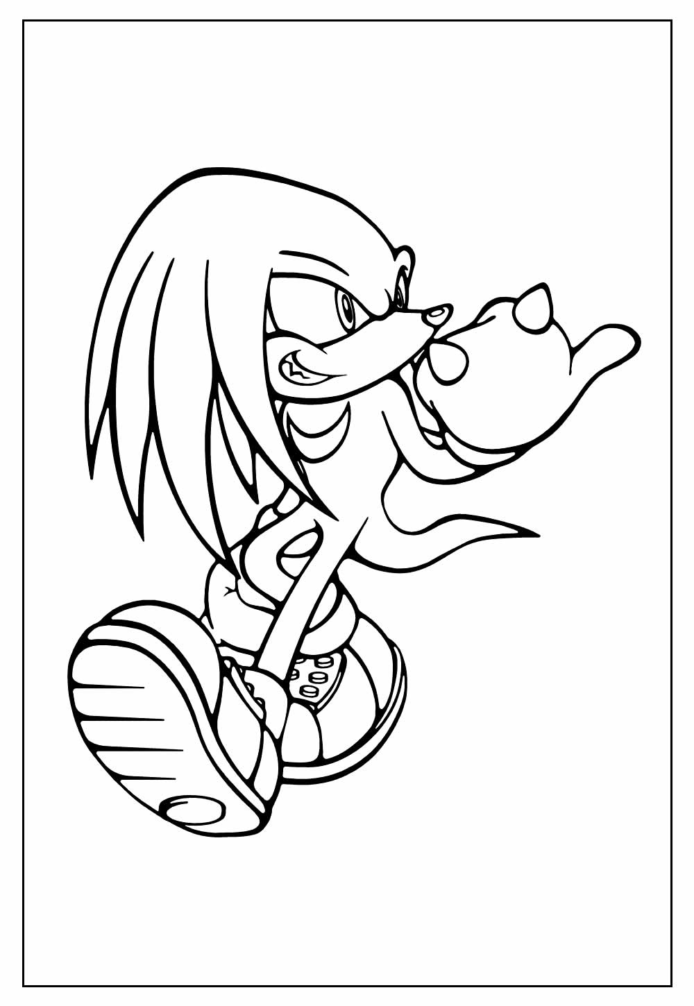 Desenho de Knuckles the Echidna