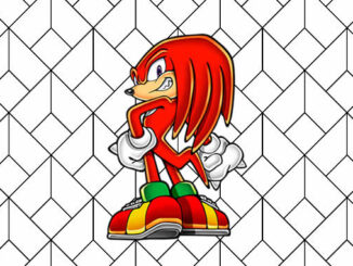 Desenhos de Knuckles the Echidna para pintar