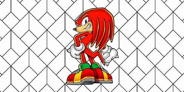 Desenhos de Knuckles the Echidna para imprimir