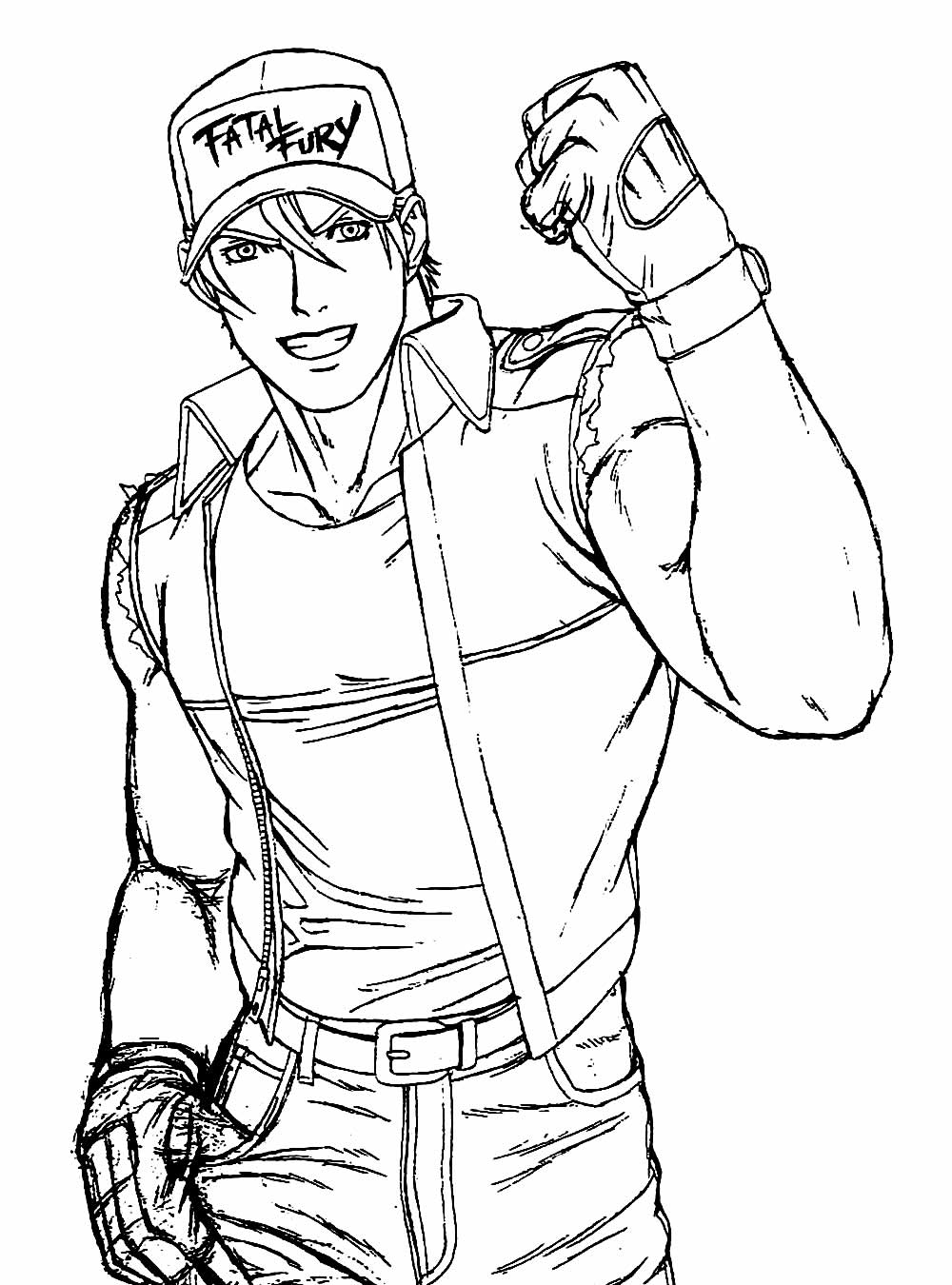 Desenho de Terry Bogard - KOF