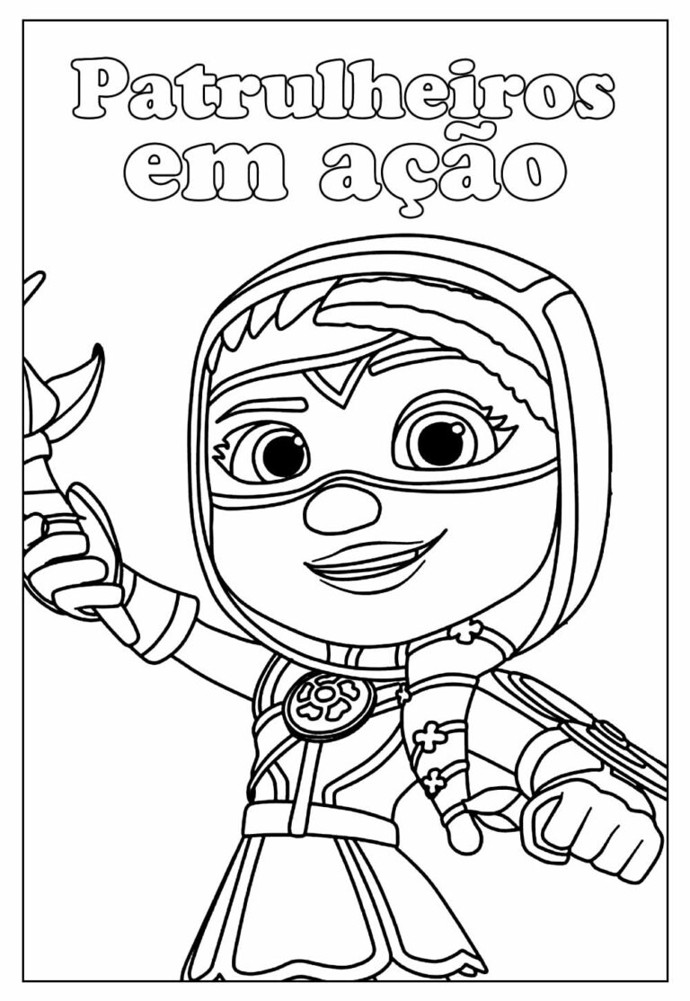 Desenhos dos Patrulheiros em Ação para colorir - Bora Colorir