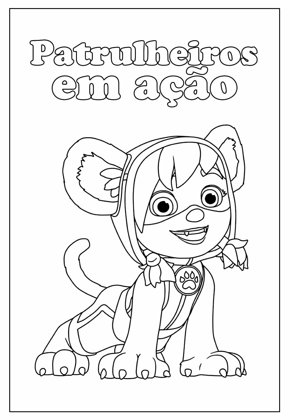 Desenhos dos Patrulheiros em Ação para colorir