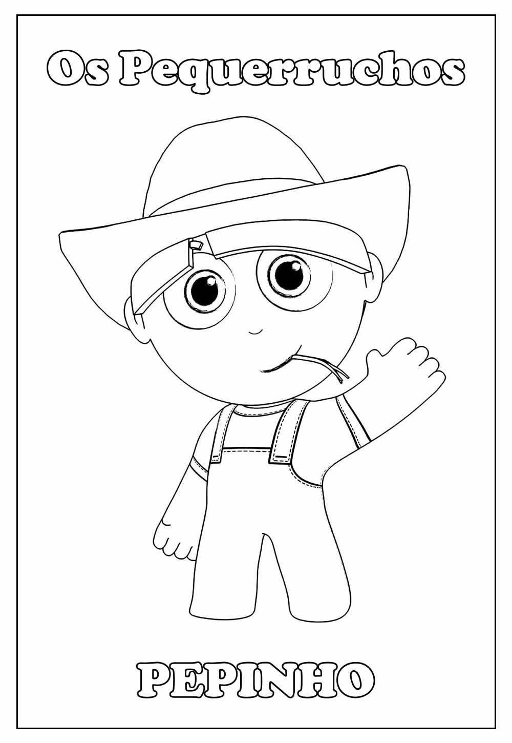 Desenho de Pepinho para colorir - Os Pequerruchos