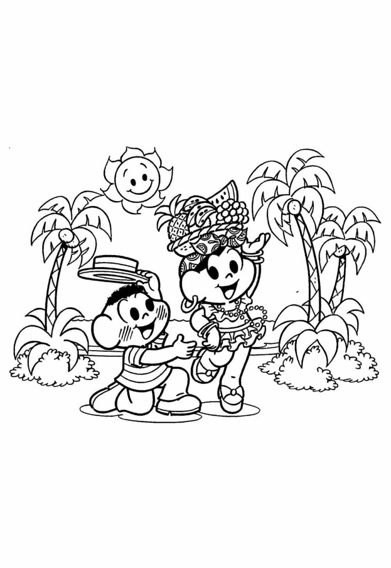 Desenhos da Magali para colorir - Bora Colorir