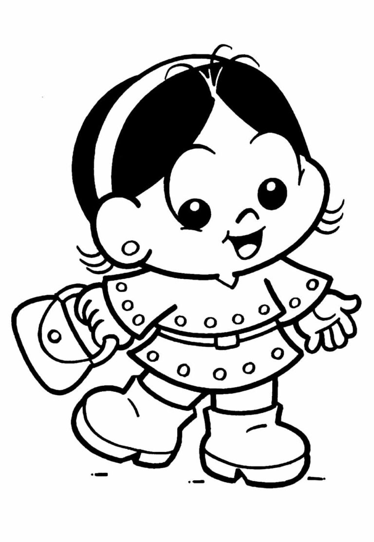 Desenhos da Magali para colorir - Bora Colorir