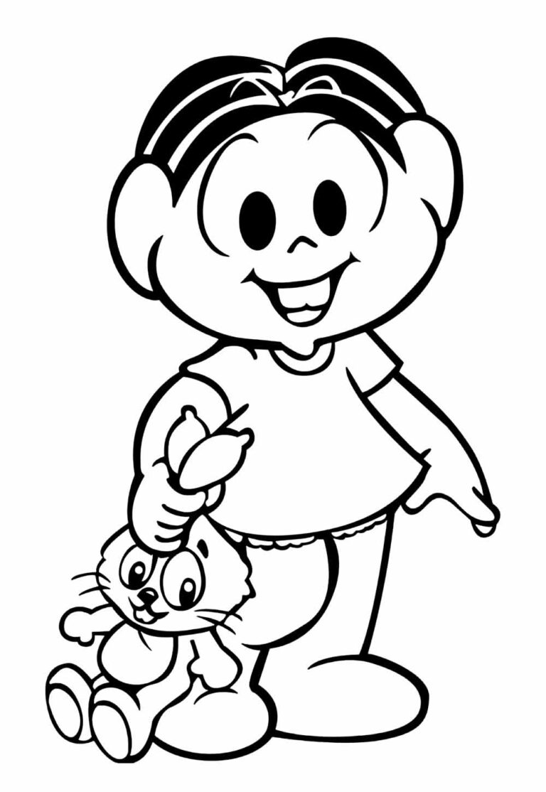 Desenhos da Mônica para colorir - Bora Colorir