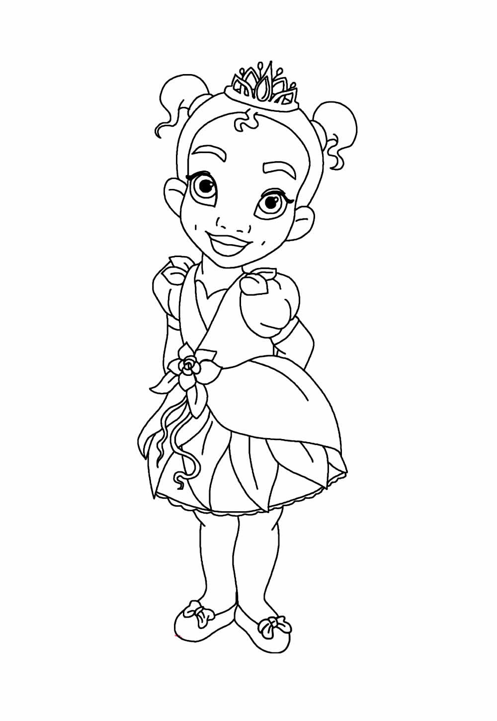 Desenho Princesa Tiana Criança