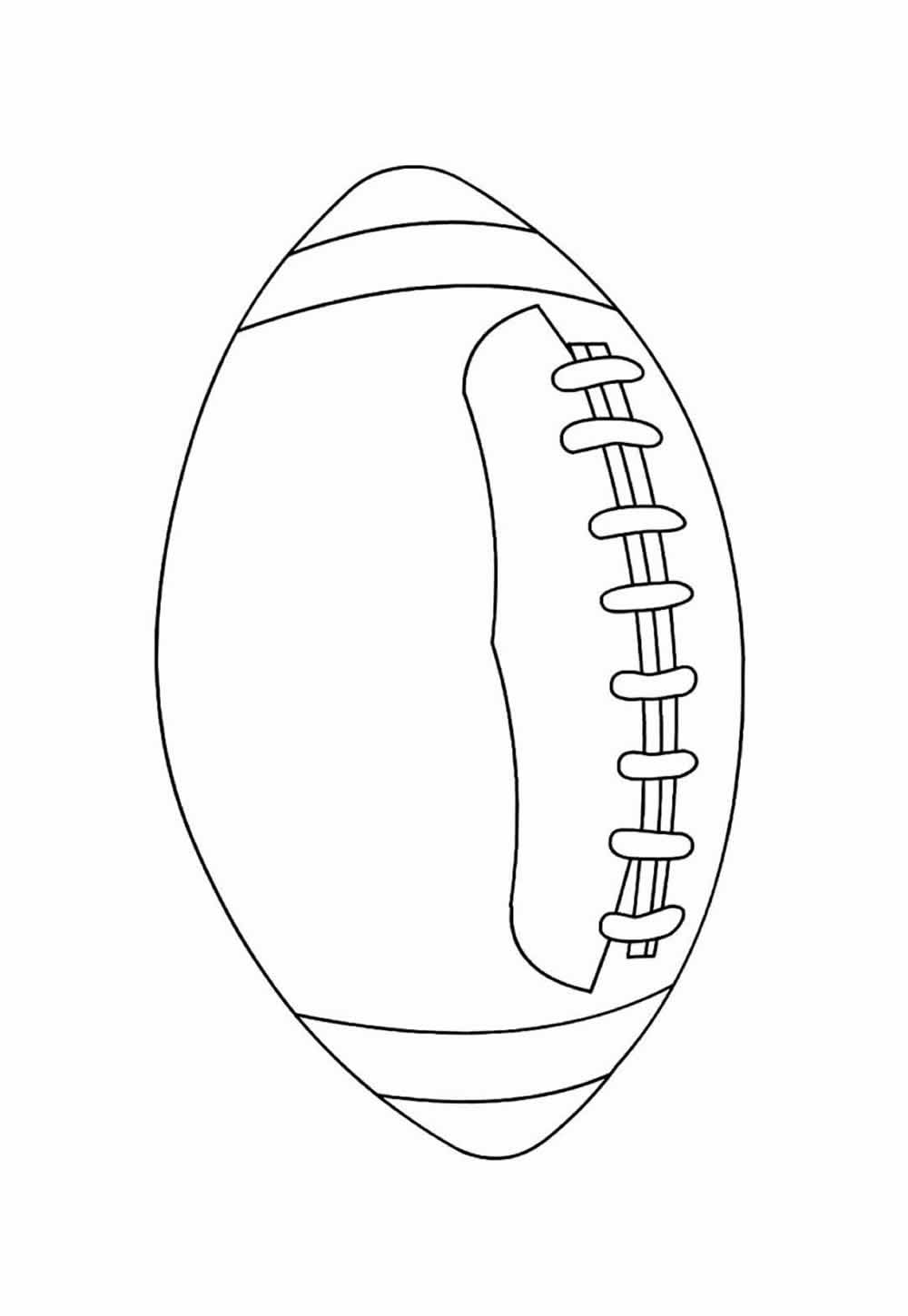 Desenho Bola de Futebol Americano para colorir