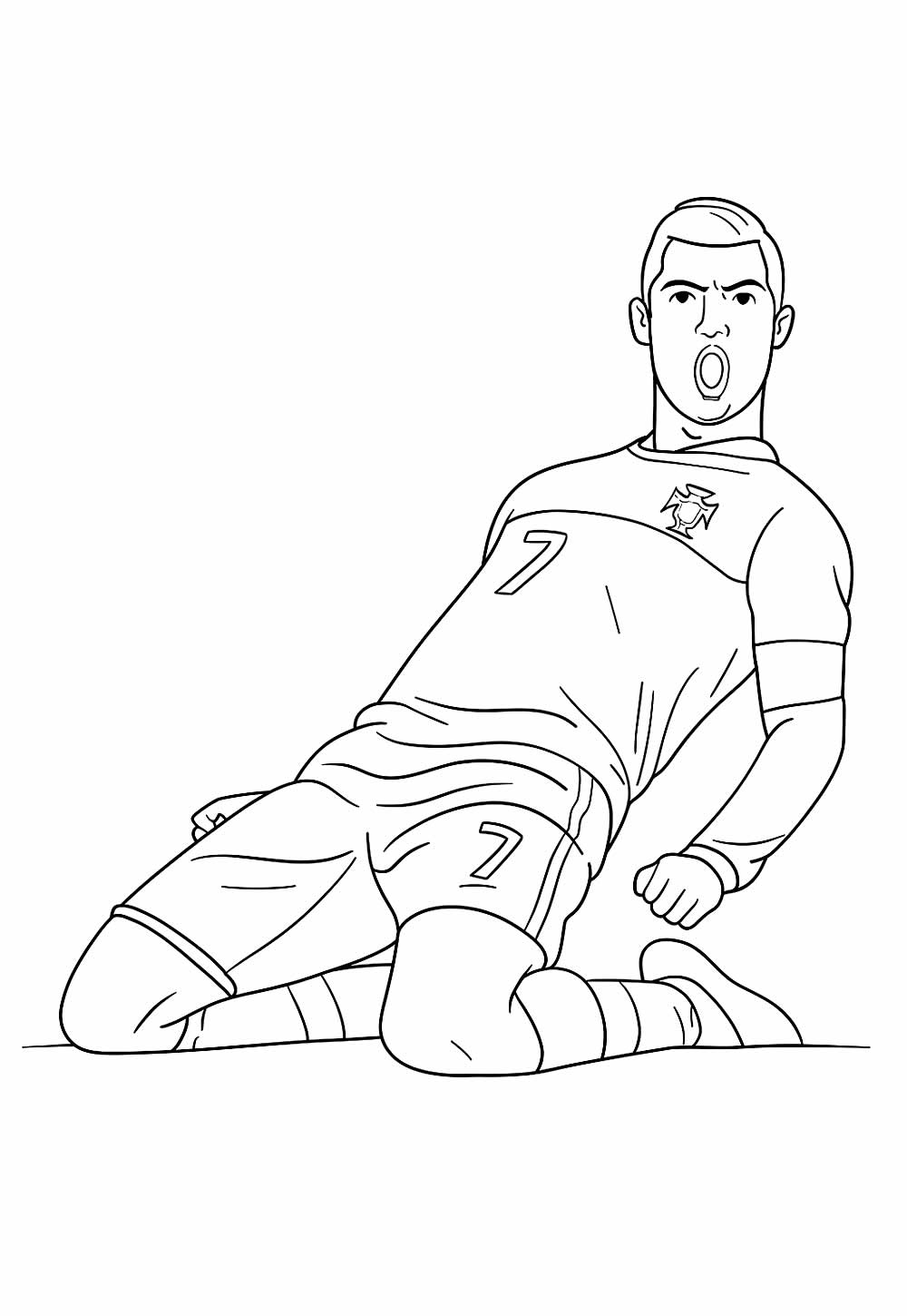 Desenho de Cristiano Ronaldo