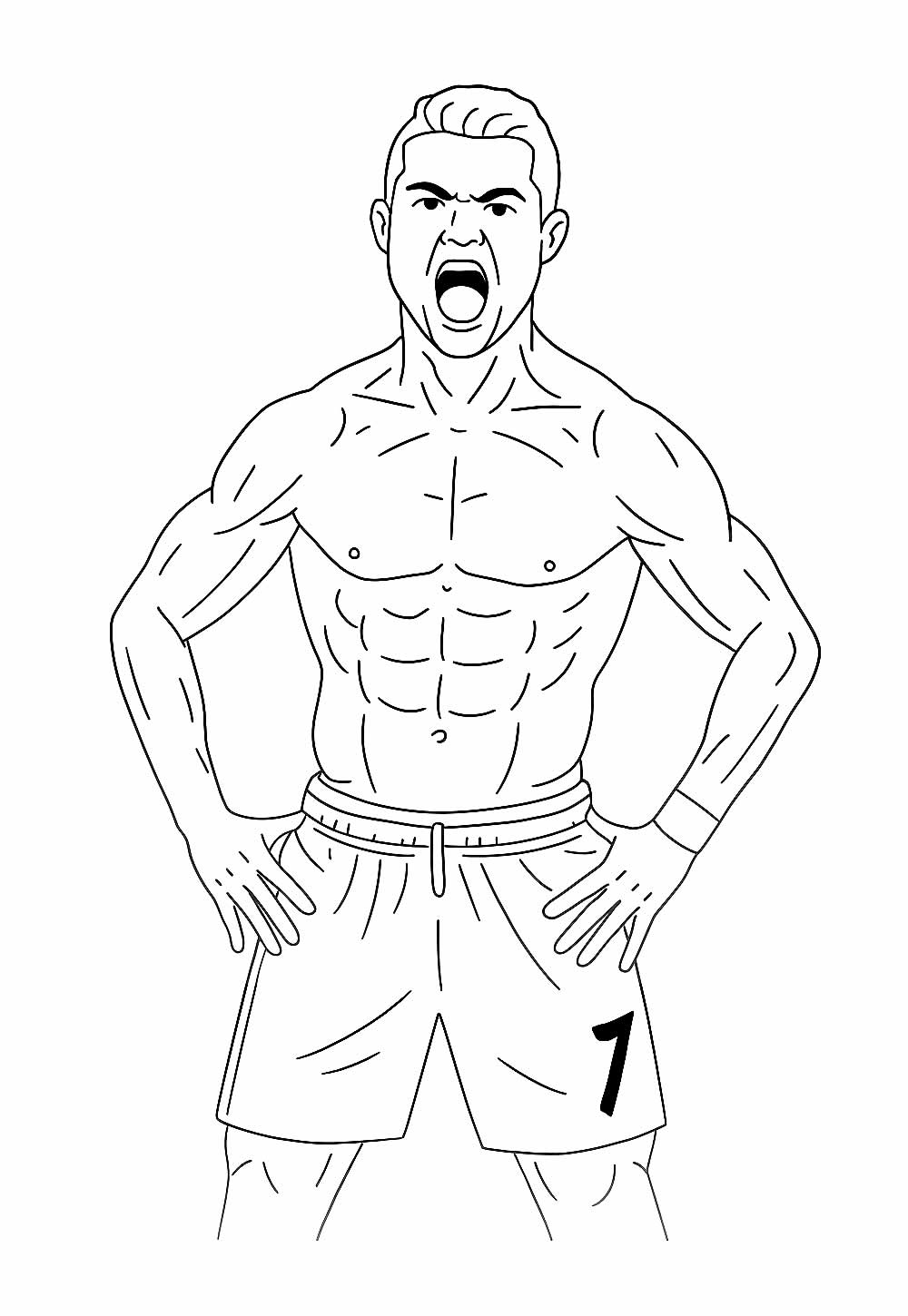 Cristiano Ronaldo para colorir