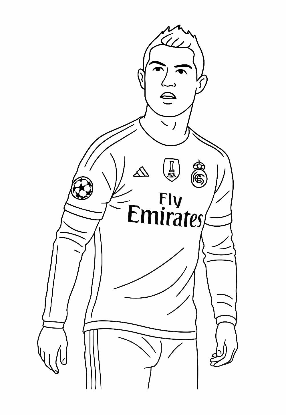Desenho de Cristiano Ronaldo