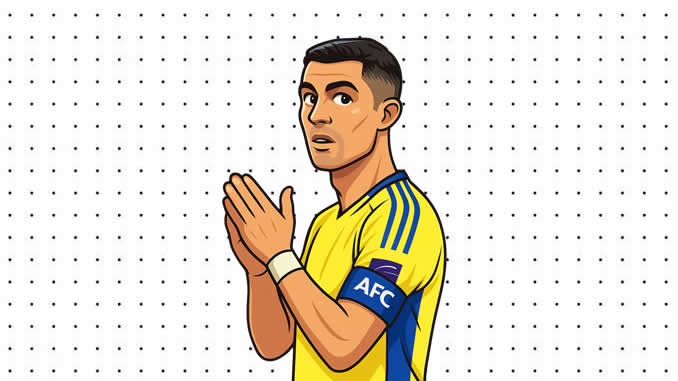 Desenhos de Cristiano Ronaldo para colorir