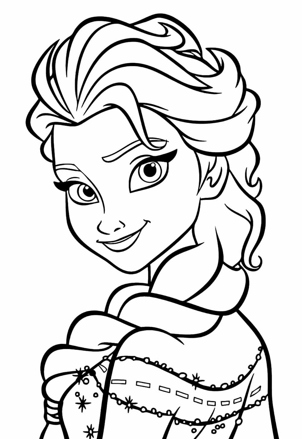 Desenho de Frozen para colorir