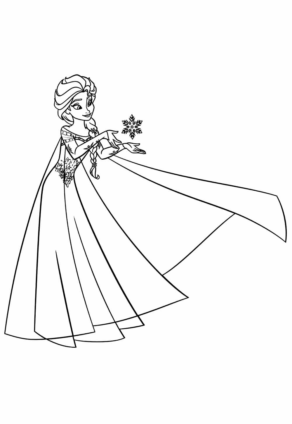 Pintar desenho de Frozen