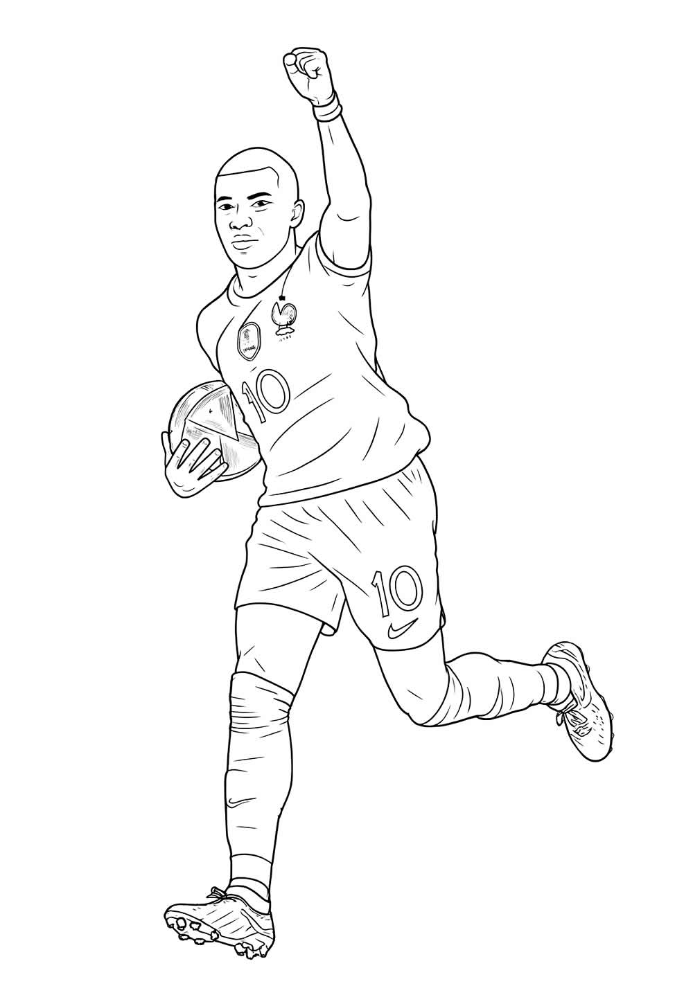 Desenho de Mbappé