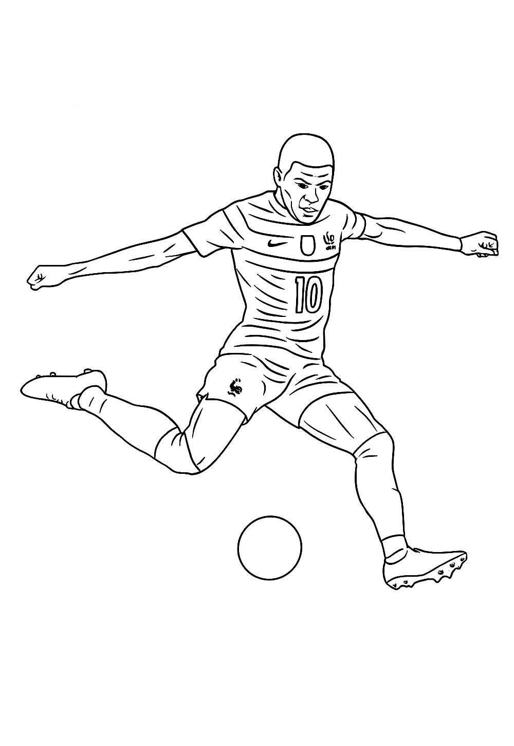Desenho Mbappé Pintar