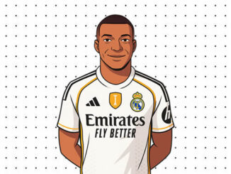 Desenhos de Mbappé para colorir