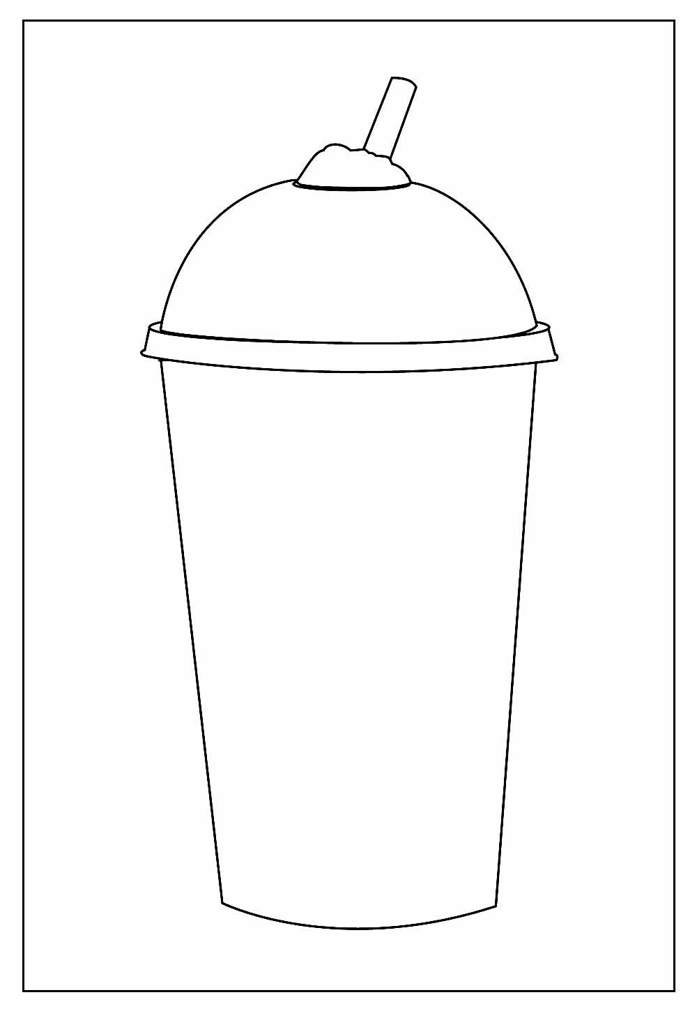 Desenho de Milkshake para colorir