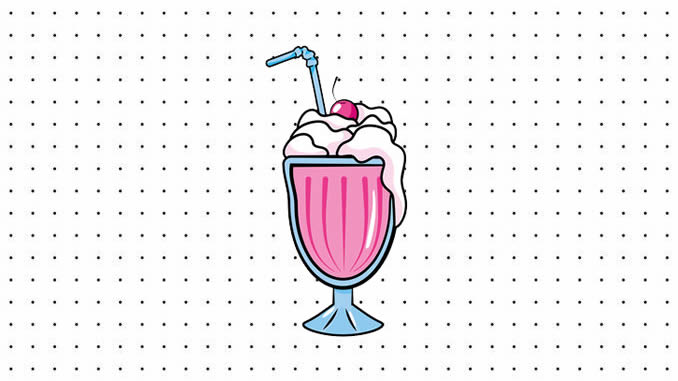 Desenhos de Milkshake para colorir