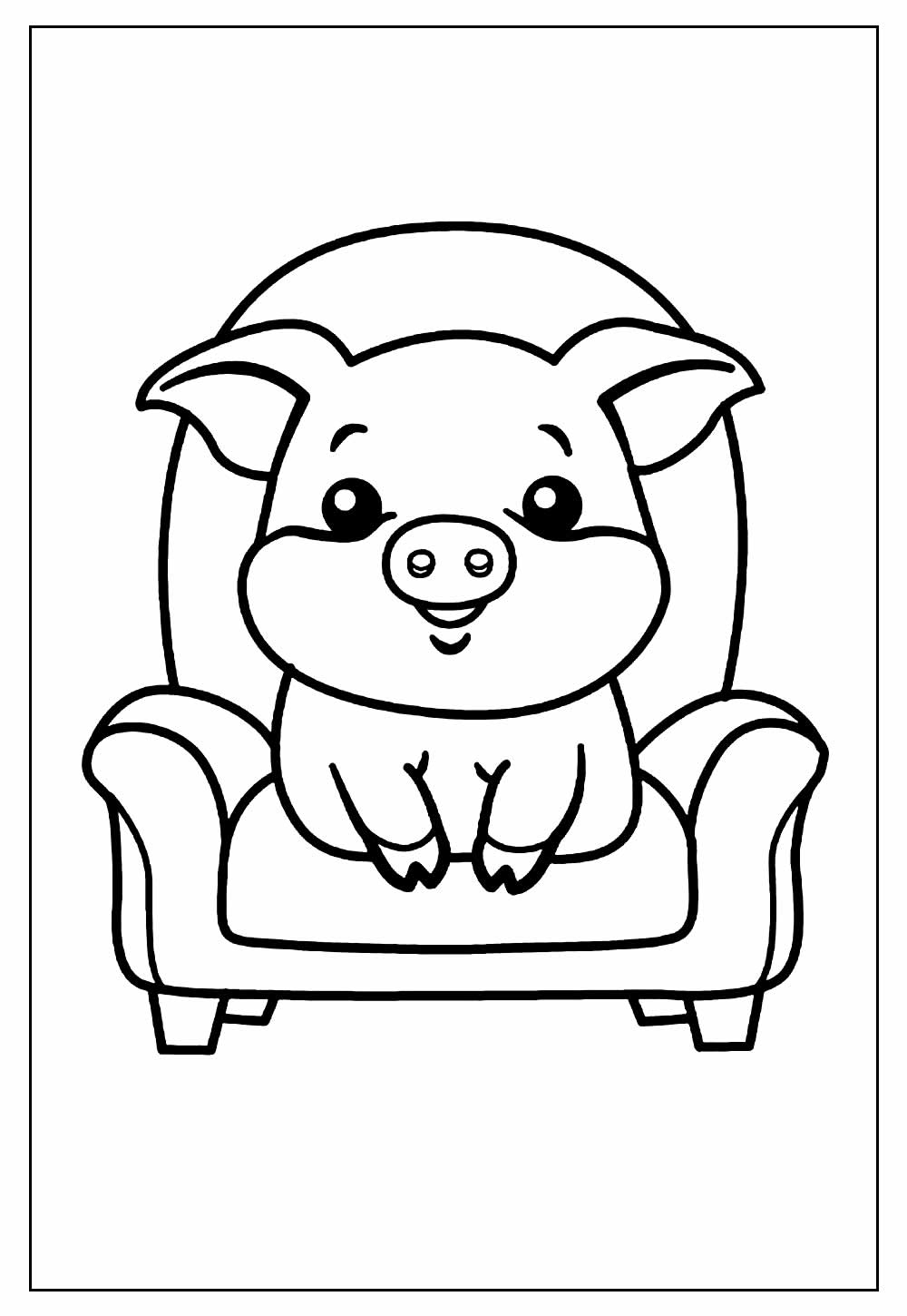 Desenho de Porco