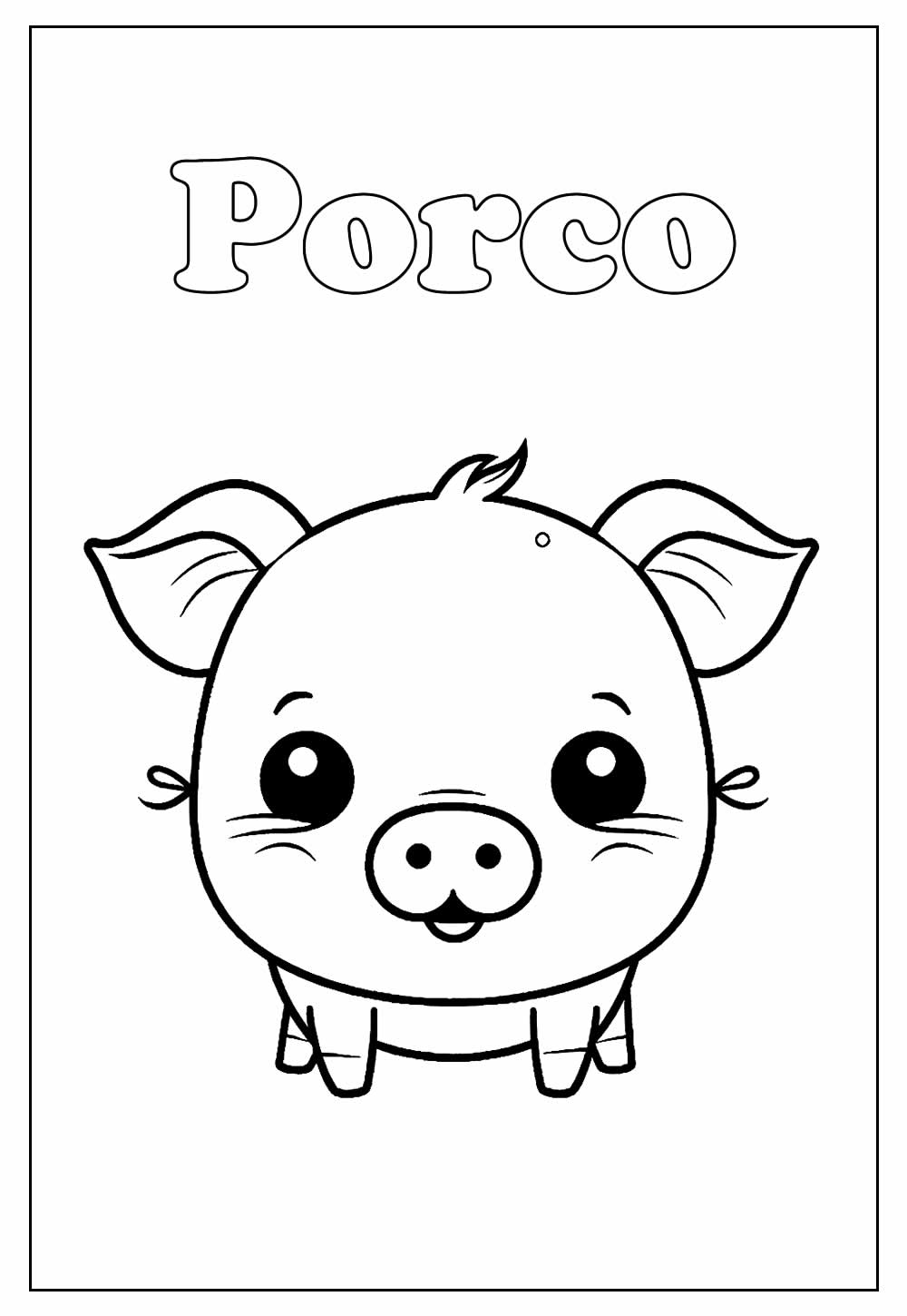 Porco Para Colorir - Dezenas de Imagens Para Adultos e Crianças