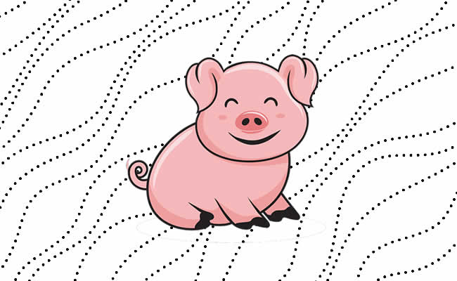 Desenho de Porcos para colorir