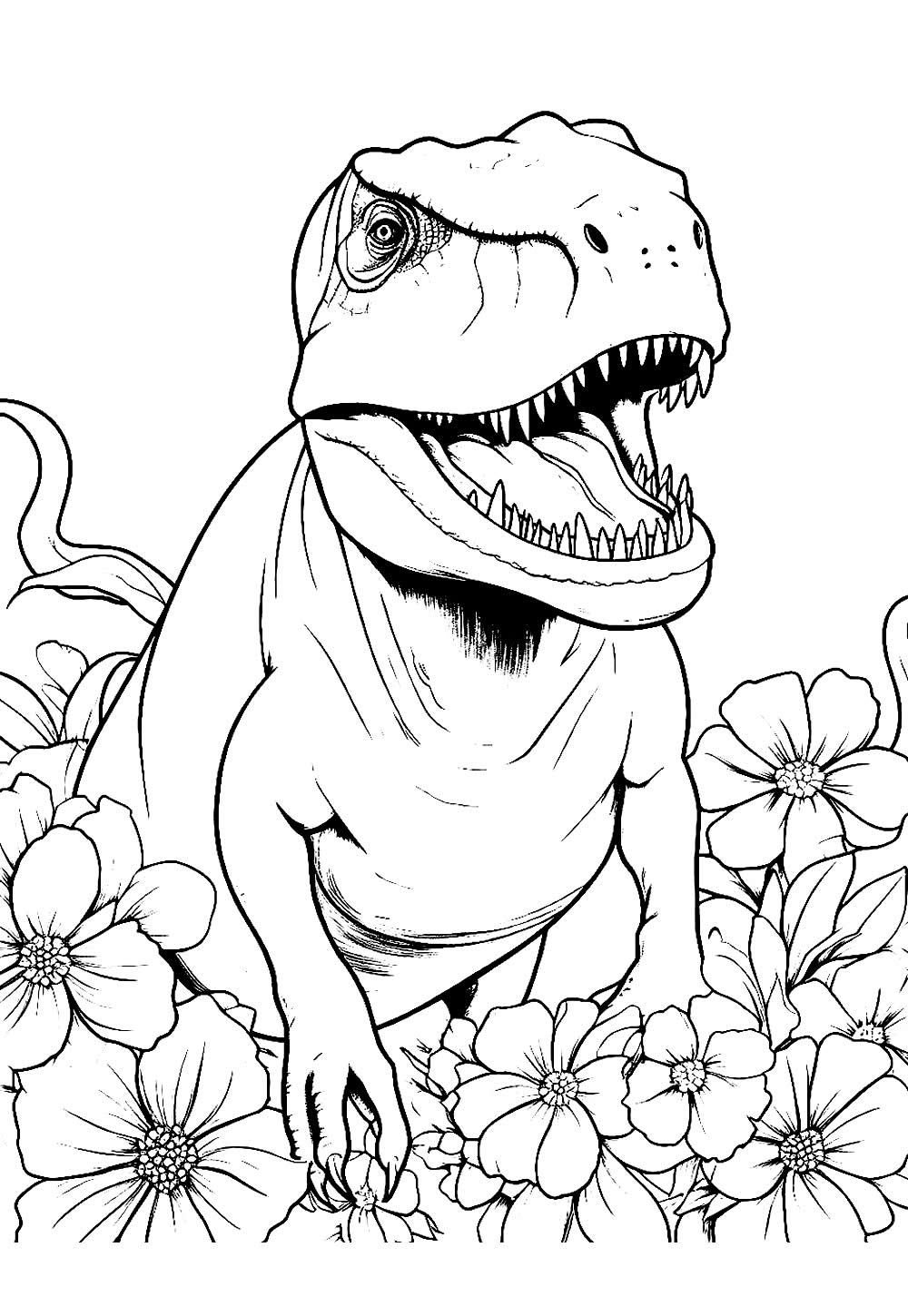 Desenhos T-Rex Pintar